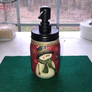 Handmade Christmas Soap Dispenser